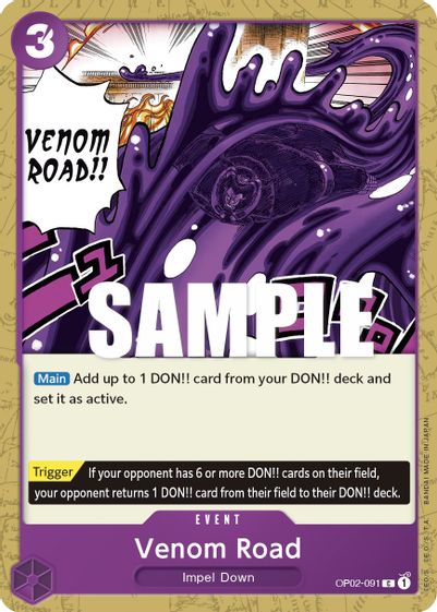 Venom Road  OP02-091 - Common