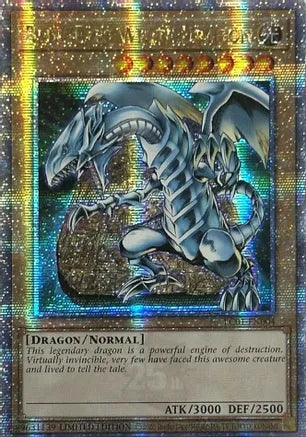 Blue Eyes White Dragon LC01-EN004 (Quarter Century Secret Rare)-Kantocards