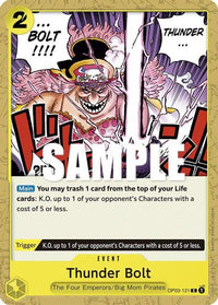 Thunder Bolt OP03-121 - Common-Kantocards