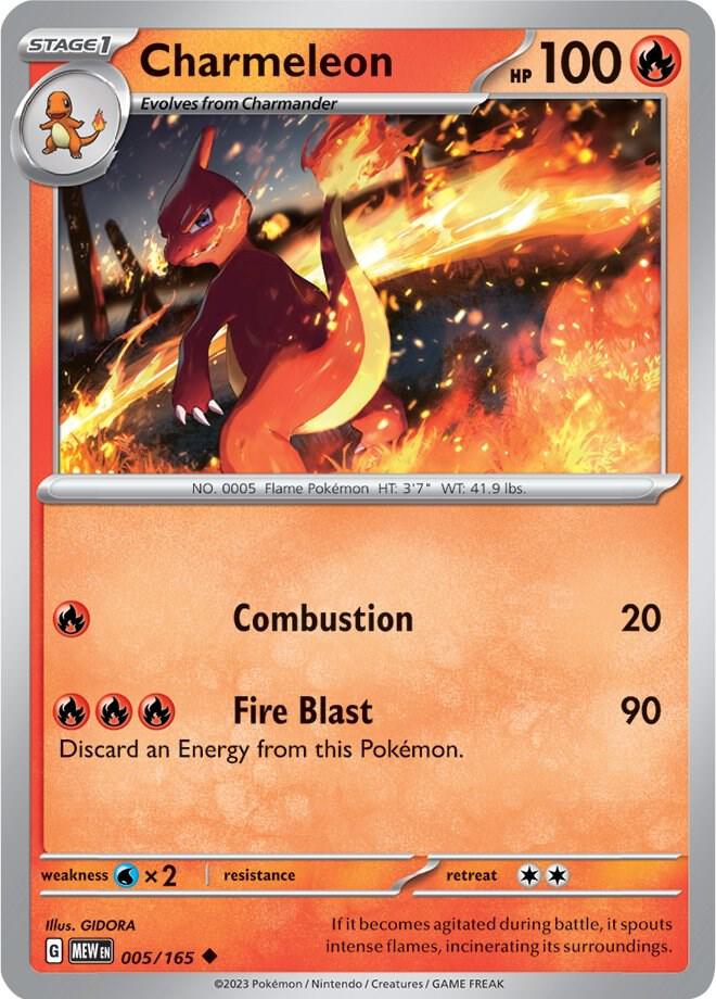 Charmeleon 005/165 - Uncommon - Reverse Holo - Español