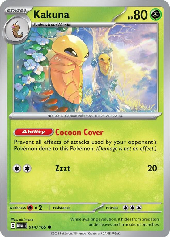 Kakuna  014/165 - Common - Reverse Holo - Español