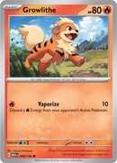 Growlithe 058/165 - Common - Reverse Holo - Español-Kantocards