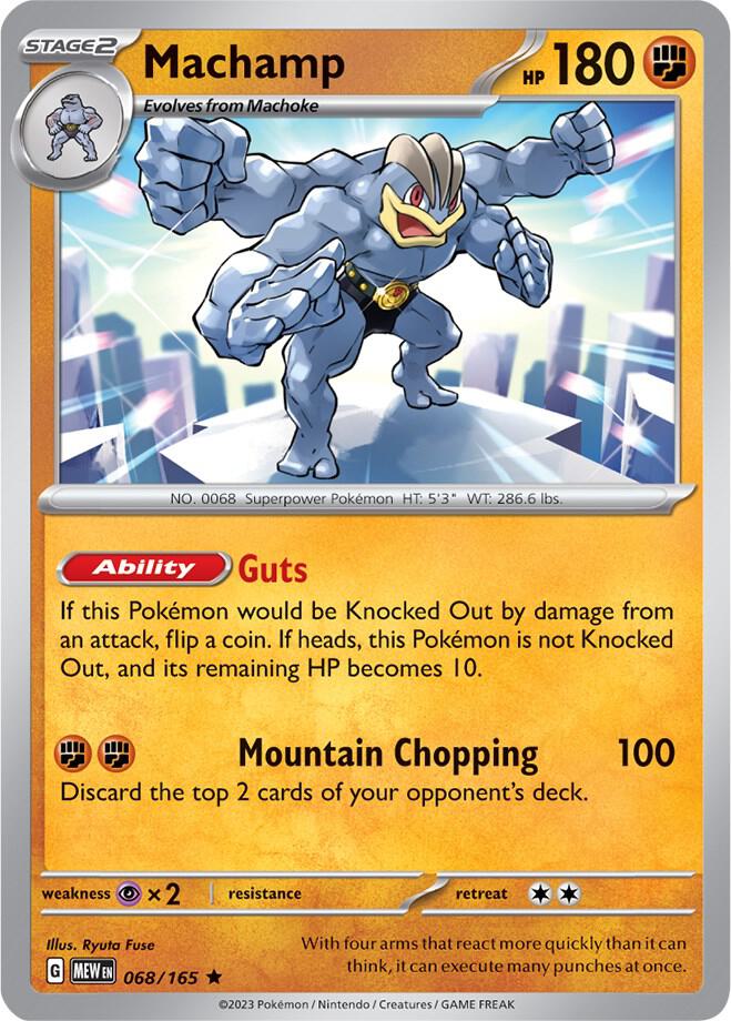Machamp  068/165 - Rare - Holo - Español