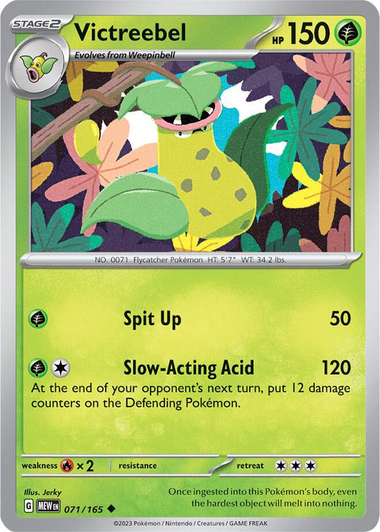 Victreebel  071/165 - Uncommon - Reverse Holo - Español
