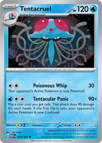 Tentacruel 073/165 - Uncommon - Reverse Holo - Español-Kantocards