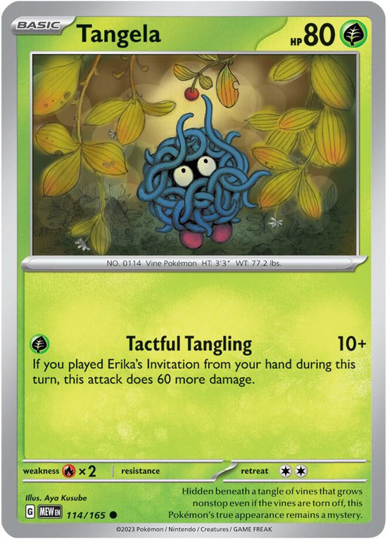 Tangela 114/165 - Common - Reverse Holo - Español