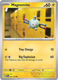 Magnemite 081/165 - Common - Reverse Holo - Español-Kantocards
