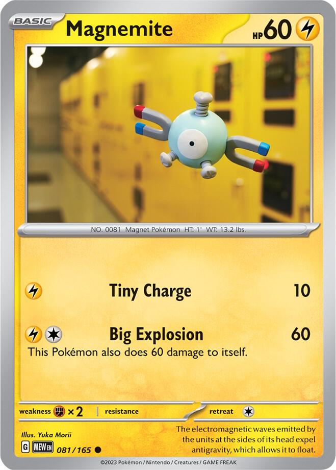 Magnemite  081/165 - Common - Reverse Holo - Español