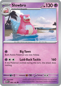 Slowbro 080/165 - Uncommon - Reverse Holo - Español-Kantocards