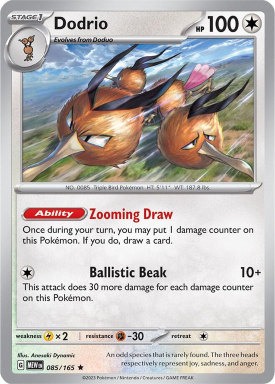 Dodrio  085/165 - Rare - Holo - Español