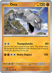 Onix 095/165 - Uncommon - Reverse Holo - Español-Kantocards