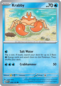 Krabby 098/165 - Common - Reverse Holo - Español-Kantocards