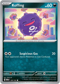 Koffing 109/165 - Common - Reverse Holo - Español-Kantocards
