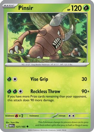 Pinsir 127/165 - Uncommon