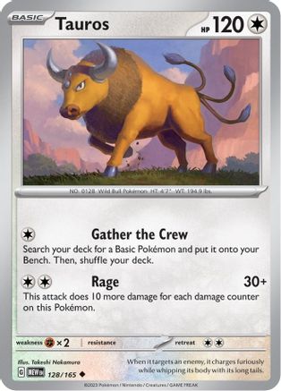 Tauros 128/165 - Uncommon