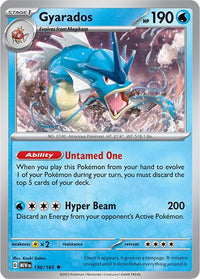 Gyarados 130/165 - Rare - Reverse Holo - Español-Kantocards