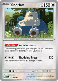 Snorlax 143/165 - Uncommon - Reverse Holo - Español-Kantocards