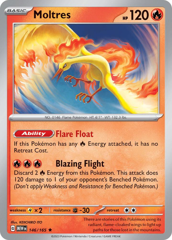 Moltres  146/165 - Rare - Holo - Español