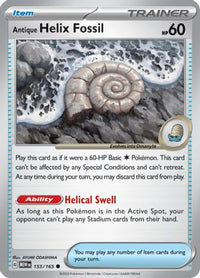 Antique Helix Fossil 153/165 - Common-Kantocards
