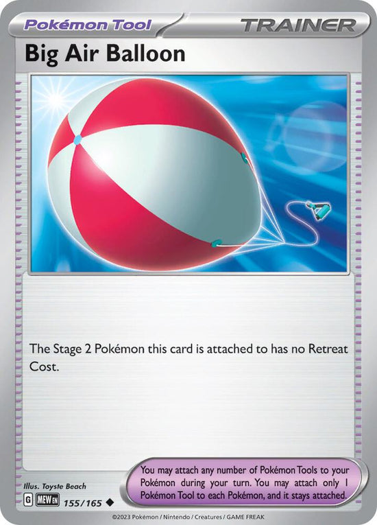 Big Air Balloon  155/165 - Uncommon - Reverse Holo - Español