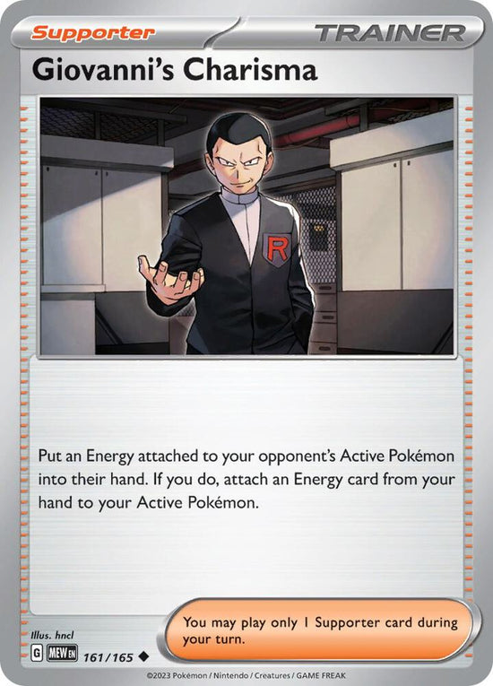 Giovanni's Charisma 161/165 - Uncommon - Reverse Holo - Español