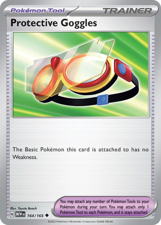 Protective Goggles  164/165 - Uncommon - Reverse Holo - Español