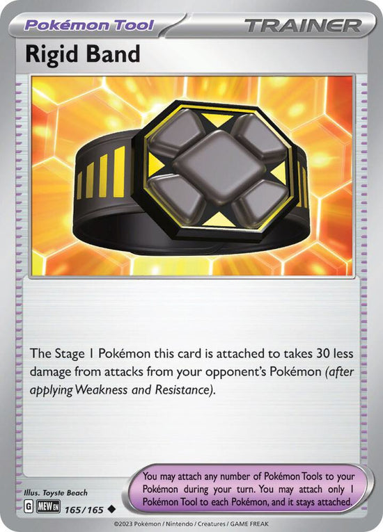 Rigid Band  165/165 - Uncommon - Reverse Holo - Español