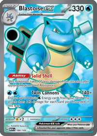 Blastoise ex 184/165 - Ultra Rare-Kantocards