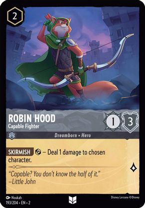 Robin Hood - Capable Fighter  193/204 - Uncommon - Cold Foil