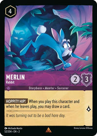 Merlin - Rabbit 52/204 - Rare - Cold Foil-Kantocards