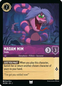 Madam Mim - Snake 49/204 - Uncommon - Cold Foil-Kantocards