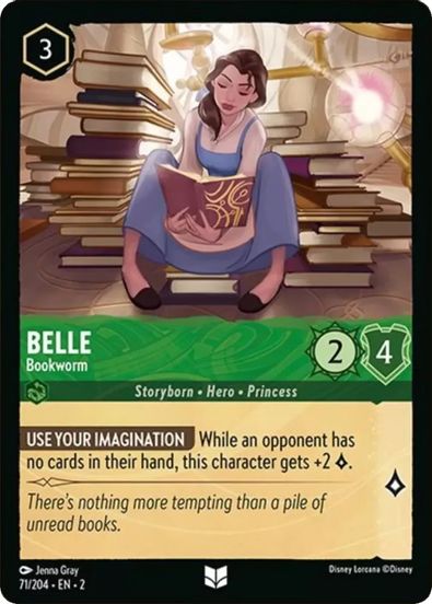 Belle - Bookworm  71/204 - Uncommon - Cold Foil