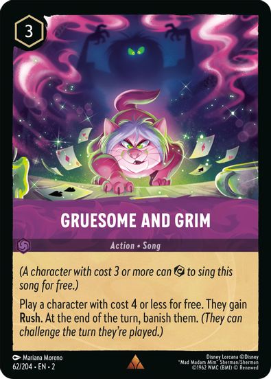 Gruesome and Grim  62/204 - Rare - Cold Foil