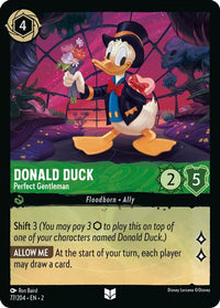 Donald Duck - Perfect Gentleman 77/204 - Uncommon - Cold Foil-Kantocards