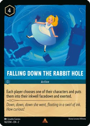 Falling Down the Rabbit Hole  162/204 - Rare - Cold Foil