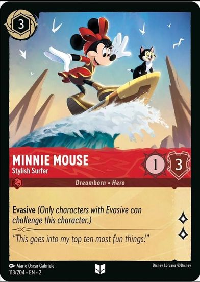 Minnie Mouse - Stylish Surfer  113/204 - Uncommon