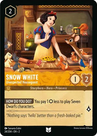 Snow White - Unexpected Houseguest 24/204 - Uncommon - Cold Foil-Kantocards