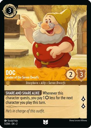 Doc - Leader of the Seven Dwarfs  5/204 - Uncommon - Cold Foil