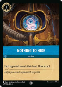 Nothing to Hide 165/204 - Common - Cold Foil-Kantocards