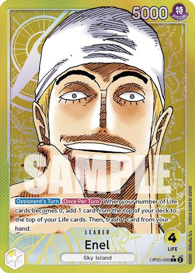 Enel (Alternate Art) OP05-098 - Leader-Kantocards