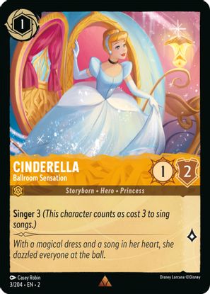 Cinderella - Ballroom Sensation  3/204 - Rare - Cold Foil