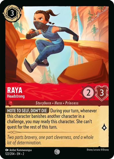 Raya - Headstrong 122/204 - Common - Cold Foil-Kantocards