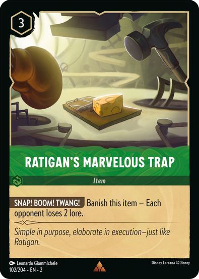 Ratigan's Marvelous Trap  102/204 - Rare - Cold Foil