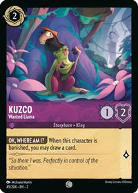 Kuzco - Wanted Llama 45/204 - Common - Cold Foil-Kantocards