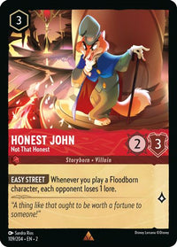 Honest John - Not That Honest 109/204 - Rare-Kantocards