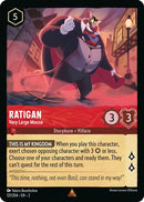 Ratigan - Very Large Mouse 121/204 - Rare-Kantocards