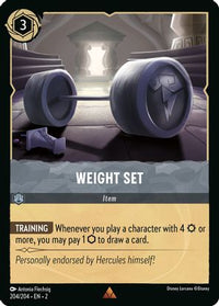 Weight Set 204/204 - Rare-Kantocards