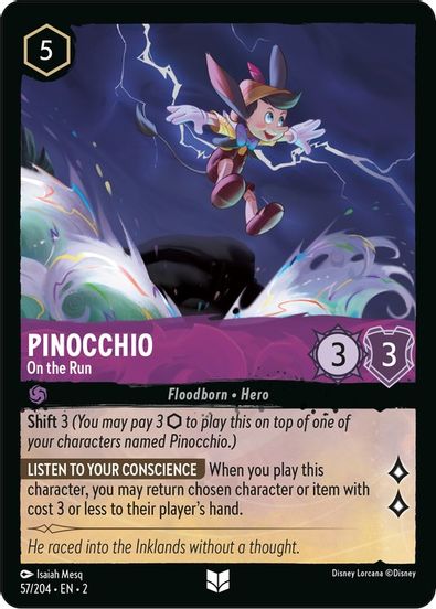 Pinocchio - On the Run  57/204 - Uncommon