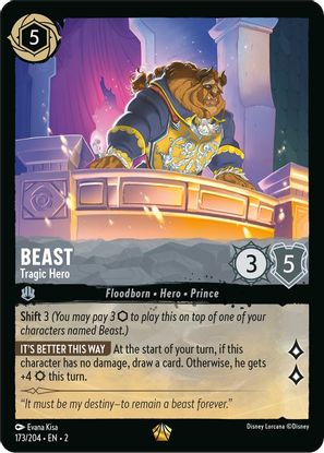 Beast - Tragic Hero 173/204 - Legendary - Cold Foil – Kantocards