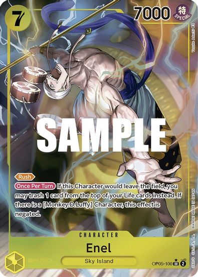 Enel (Alternate Art)  OP05-100 - Super Rare